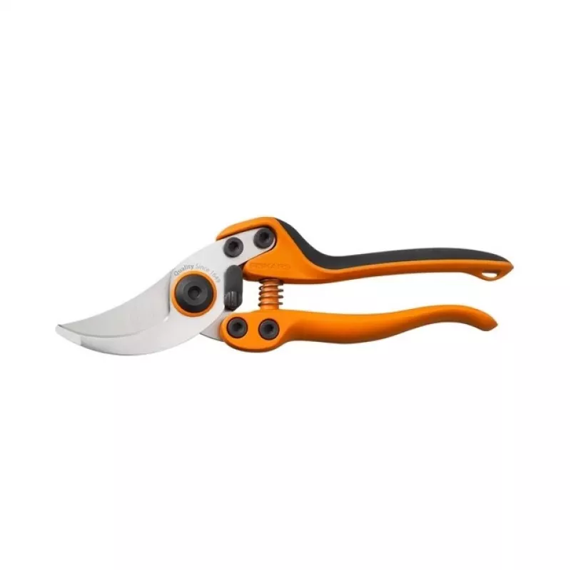 Tijera de jardín Fiskars Pro PB-8 M bypass negra, naranja