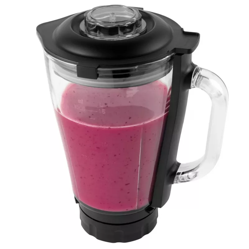 Recipiente de vaso de cristal Petra PT5531MBLKVDE Negro