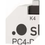 Unidad de control de pared Steinel PC4-DALI-2, blanca, control por pulsadores, 43×15×50 mm, -20–50 °C