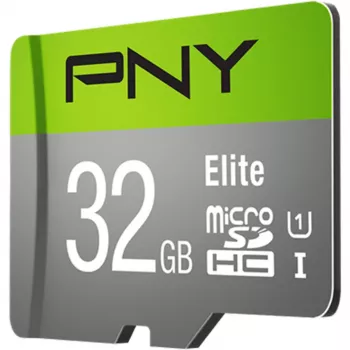Tarjeta MicroSDHC PNY Elite 32 GB Class 10 UHS-I P-SDU32GU185GW-GE