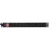 Unidad de distribución de corriente GEMBIRD EG-PDU-10C132C19 — 10x tomas C13, rack 1HE, entrada C19 16A, cable de 2 m, 3500 W