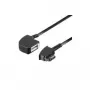 Wentronic Goobay Alargador TAE-F 4 polos, negro, 15 m – conector macho TAE-F a conector hembra TAE-F (68000)