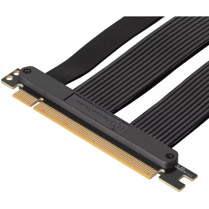 Cable riser SilverStone SST-RC05-220 PCIe 4.0 x16, 22 cm, negro