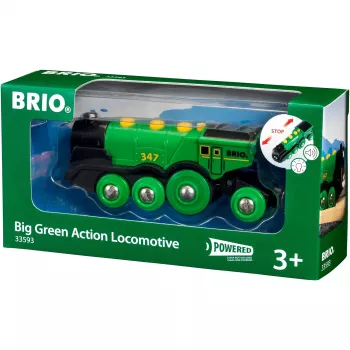 World Grüner Gustav locomotora a pilas, vehículo de juguete verde