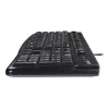 K120 Teclado con cable, con cable, USB, QWERTZ, negro