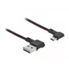 Cable USB DeLOCK EASY-USB 2.0 Type-A a Micro-B conector macho 0,5 m negro