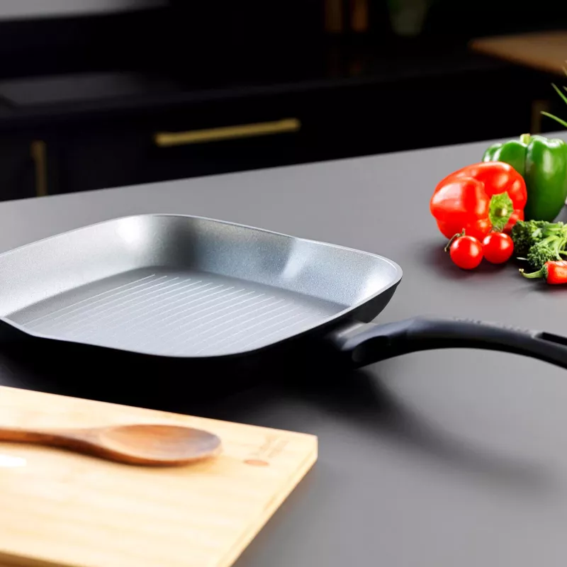 Plancha Russell Hobbs RH01861EU7 28 cm Crystaltech – superficie antiadherente, plancha plana para parrilla