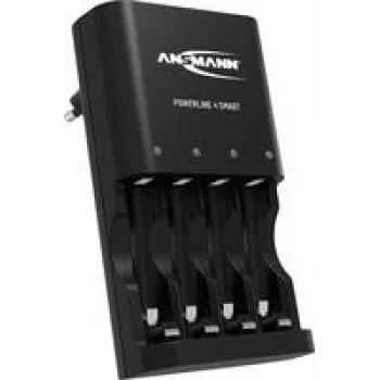 Ansmann Powerline 4 Smart cargador de pilas redondas NiCd, NiMH Micro (AAA), Mignon (AA) (990-00113)