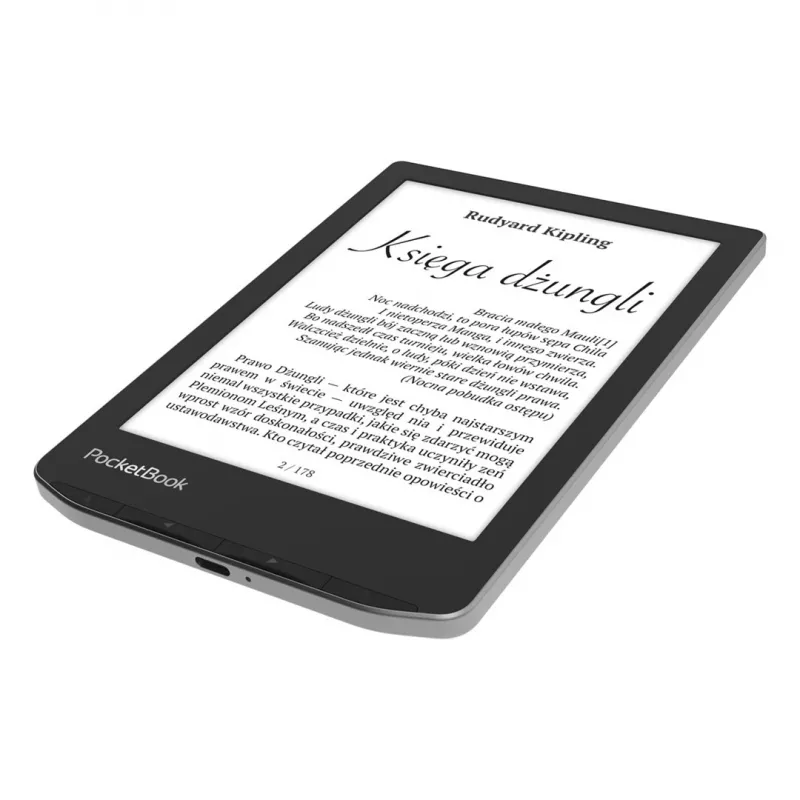 Lector de libros electrónicos PocketBook Verse 6 pulgadas E Ink Carta, 8 GB, Wi‑Fi, negro/plata