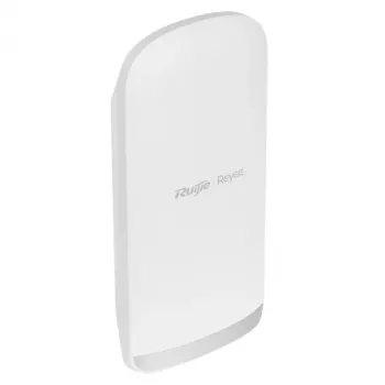 Punto de acceso RUIJIE Reyee RG-EST330F-P — antena direccional, WiFi 5 5 GHz 876 Mbit/s, 3×FE puertos, 1×PoE IN, 2×PoE OUT, uso exterior IP55, 13 dBi, alcance de 3 km