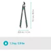 Tijera de podar Gardena EnergyCut bypass negra verde acero 5 cm