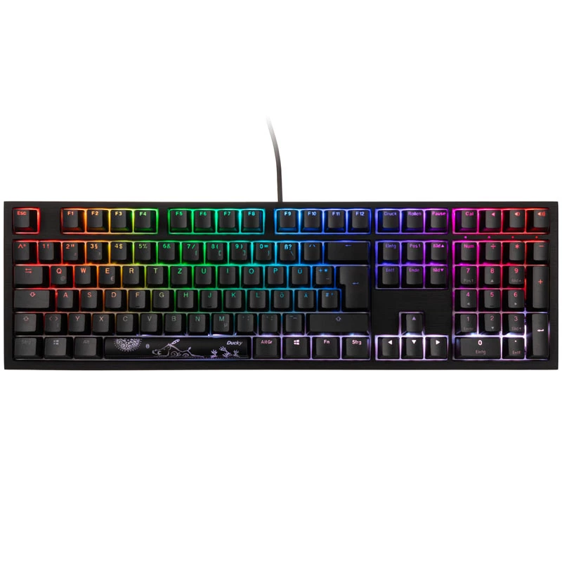 Teclado gaming Ducky Shine 7 USB alemán negro
