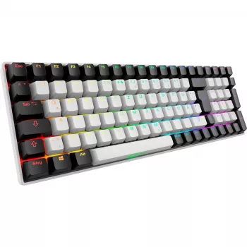 SKILLER SGK50 S2, teclado gaming blanco, DE-Layout, Gateron Red