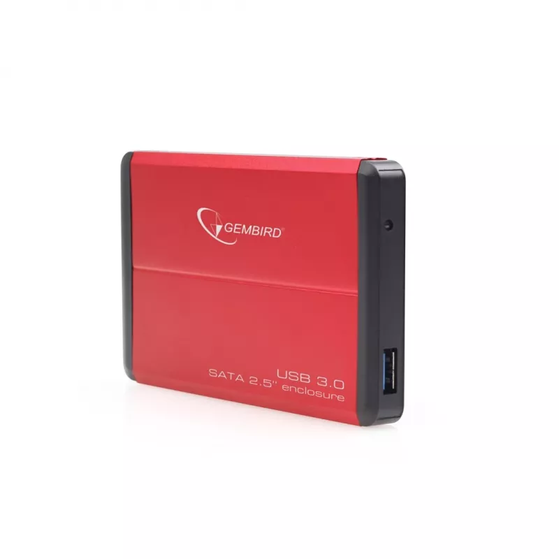 Gembird EE2-U3S-2-R - Disco duro - SATA - 6,35 cm (2.5) - 3.0 - rojo - aluminio (EE2-U3S-2-R)