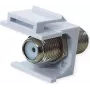 VALUE ROLINE conector hembra Keystone tipo F plástico niquelado (25.99.8214)