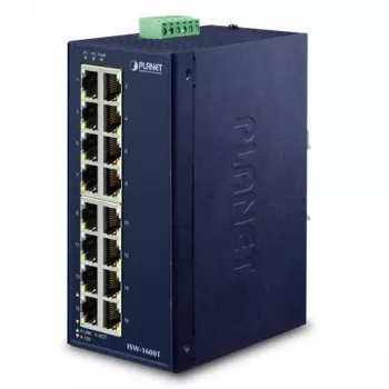 PLANET ISW-1600T switch de red no gestionado Fast Ethernet (10/100) azul