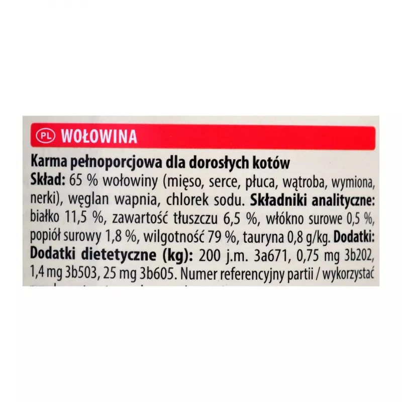 Comida húmeda para gatos Animonda Carny lata 200 g — ternera, sin cereales, sin gluten, para gatos adultos, apta para alergias alimentarias