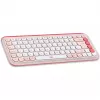 Logitech POP Icon Combo - Conjunto de teclado y ratón - Inalámbrico - Bluetooth LE - QWERTY - US International - rosé, Off-White (920-013142)