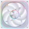 Ventilador de caja Jonsbo ZA-140W PWM ARGB de 140 mm, blanco, Infinity Mirror