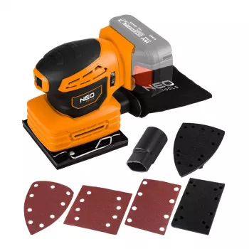 Lijadora excéntrica NEO tools Energy+ 18V 3 en 1