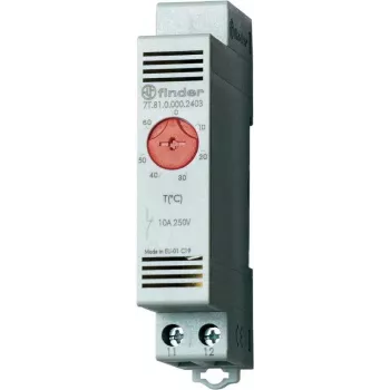 Termostato variador de armario eléctrico Finder, serie 7T.81 7T.81.0.000.2403 (calefacción) +0 - +60 °C 10 A (7T.81.0.000.2403)