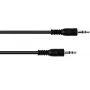 Cable estéreo de 3,5 mm Omnitronic 30211600 — 1,5 m, negro, conector TRS macho a macho