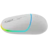 Ratón Canyon MW-22 CNS-CMSW22SW – 2 en 1 Bluetooth/2,4 GHz – óptico – 800/1200/1600 DPI – 4 botones – iluminación RGB – recargable – blanco nieve