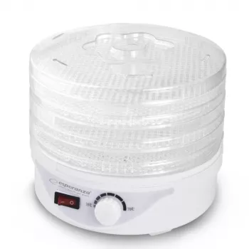 Esperanza EKD003 Deshidratador de alimentos transparente, blanco 250 W