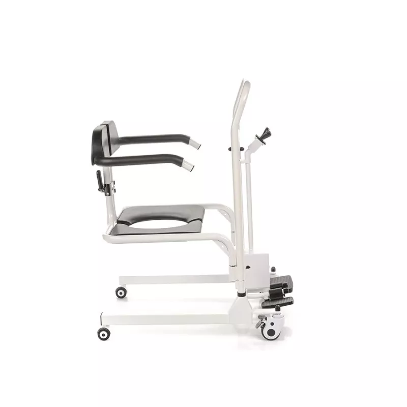 Silla de ruedas sanitaria MDH BMW02 — silla sanitaria ligera plegable para adultos, estructura portátil