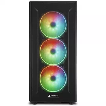 Caja de PC Sharkoon TG6M RGB Torre Negra