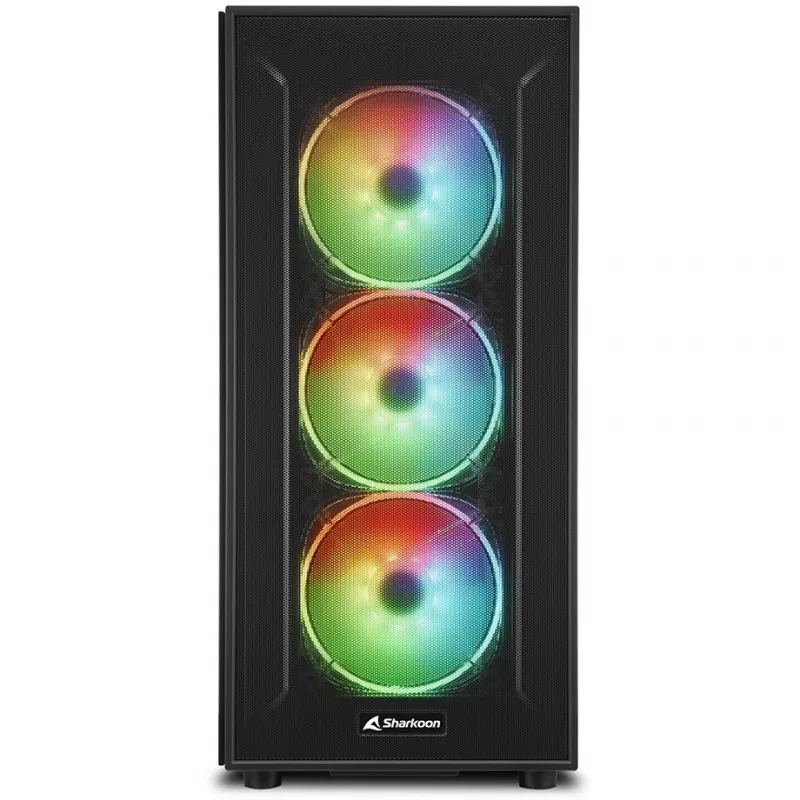 Caja de PC Sharkoon TG6M RGB Torre Negra