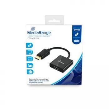 Adaptador de cable de vídeo MediaRange MRCS175 0,15 m HDMI tipo A DisplayPort negro