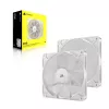Corsair RS140 Dual Pack ventiladores de caja, 140 mm, blancos, CO-9050195-WW