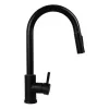 Pyramis Idea Granit Volcano Grifo de cocina con caño extraíble, negro, 090941338