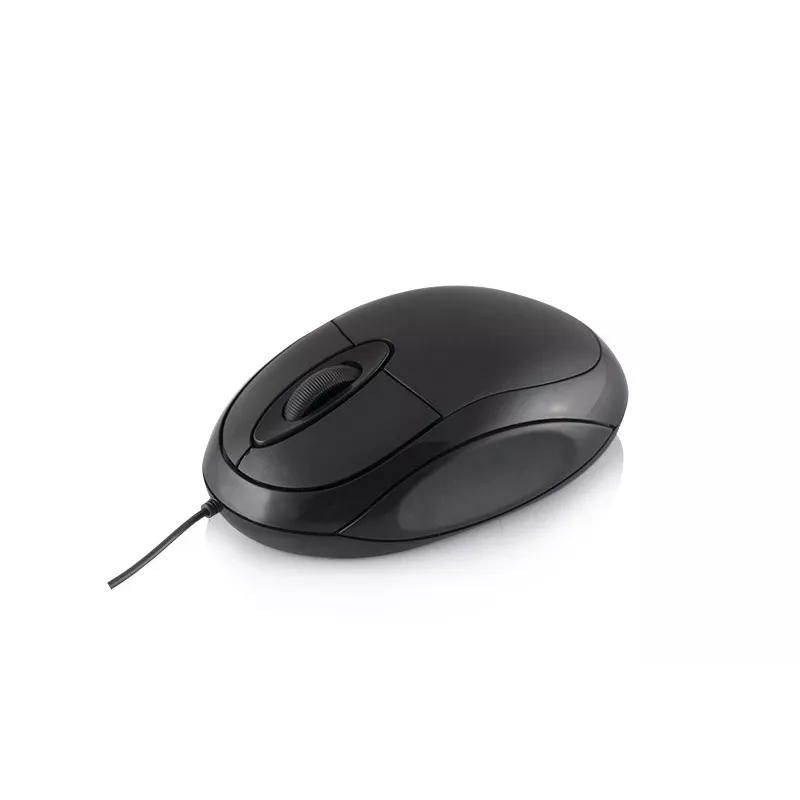 Logic Lm-11 - Ratón - óptico - con cable - USB - negro