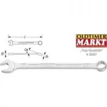 Llave combinada Hazet 600N SW 8mm L.130mm forma A acero especial