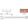 Llave combinada Hazet 600N SW 8mm L.130mm forma A acero especial