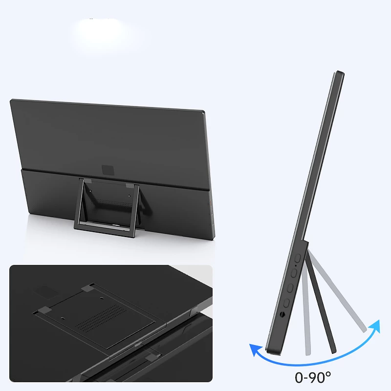 Monitor portátil para portátiles, teléfonos y consolas Extralink Smart Life 14, USB-C/Micro-HDMI