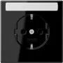 JUNG LS 1520 NA SW Toma de corriente tipo F Negra (LS1520NASW)