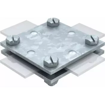 OBO Bettermann conector en cruz sin placa intermedia 256 A-DIN 3 (5314658)