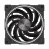 Akasa SOHO AR AK-FN108 ventilador de caja de 120 mm, ARGB, negro