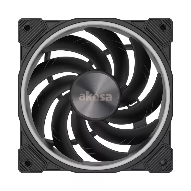 Akasa SOHO AR AK-FN108 ventilador de caja de 120 mm, ARGB, negro