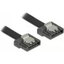 Cable SATA DeLOCK 0,7 m SATA III 7 pines Negro