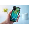 Funda para móvil iKins para Samsung Galaxy S20+ — diseño de nenúfares negro