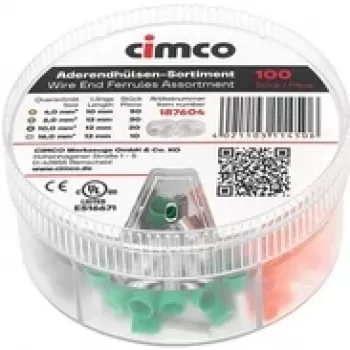 Cimco 187604 Surtido de terminales de empalme parcialmente aislados 1 set (187604)