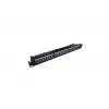 Patch Panel 19 pulgadas 24 puertos, CAT6, S/FTP, 1U, gestión de cables, negro (completo)