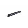 Patch Panel 19 pulgadas 24 puertos, CAT6, S/FTP, 1U, gestión de cables, negro (completo)