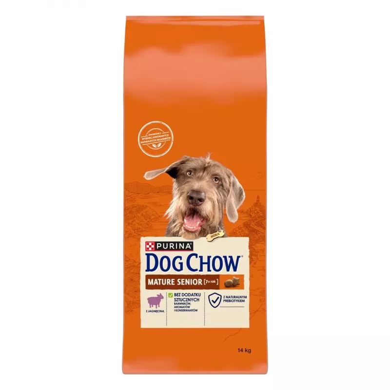 Purina Dog Chow Mature Senior alimento seco para perros con cordero, 14 kg
