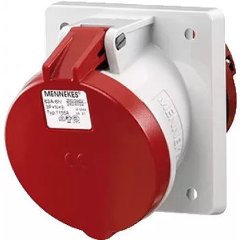 MENNEKES Elektrotechnik GmbH & Co. KG 1155A toma de corriente roja - blanca (1155A)