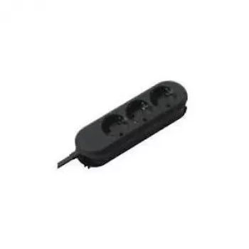 Regleta de enchufes Bachmann 387.171 3 m 3 tomas de corriente AC negra